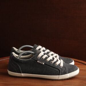 Taos Sneakers Womens SZ 8 Gray Star Casual Low Comfort Lace Up Walking Shoe READ